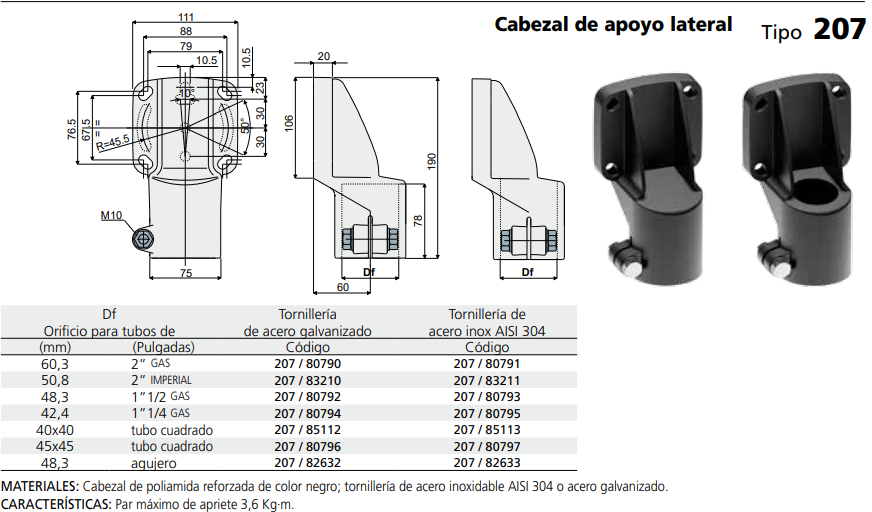 Soporte Lateral 48,3 C020780793