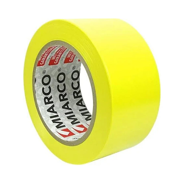 Cinta adhesiva de señalizazión amarilla 50 mm x 33 m