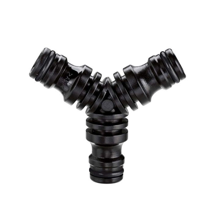 Conector de Tres Vías Claber 8615 para Mangueras