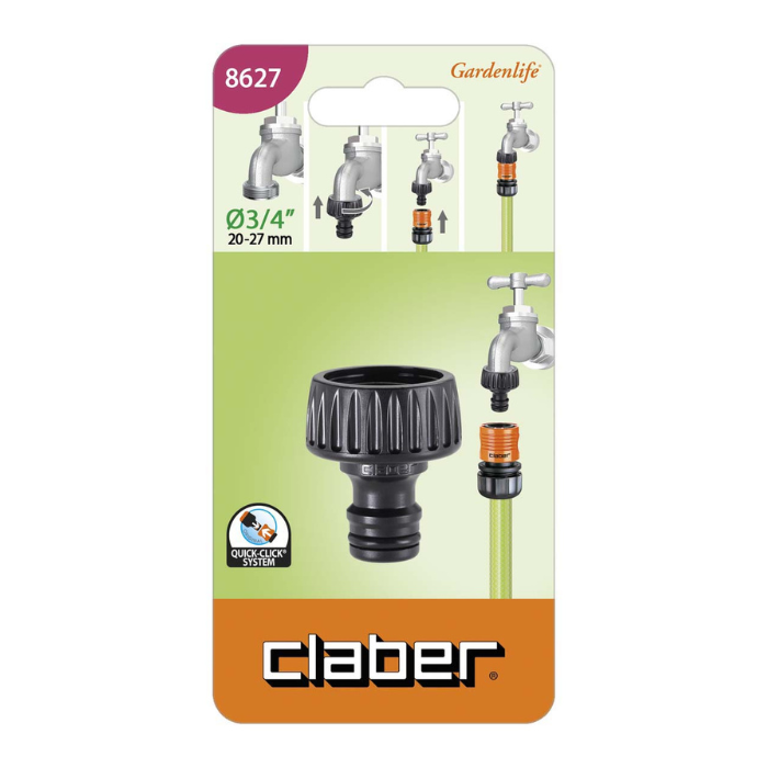 Conexión de Grifo Claber 3/4" | Empalme Rápido | Cód. 8627