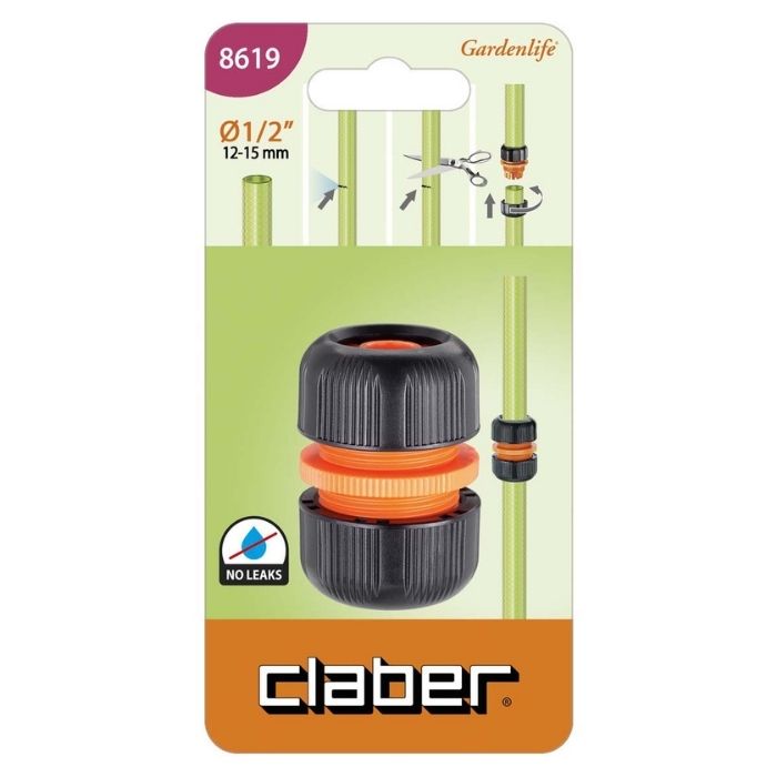 Reparador de Manguera de 1/2" (12,5 mm) Claber 8619
