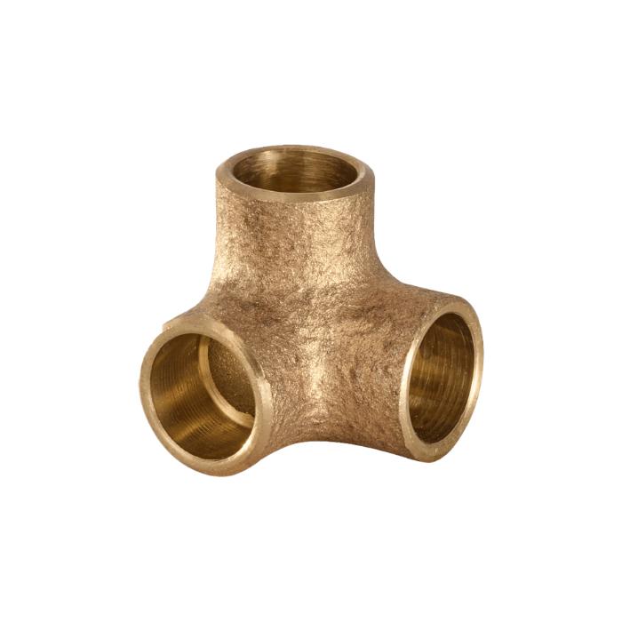 Codo Distribuidor Tres Bocas HH para Soldar | F-221-CU