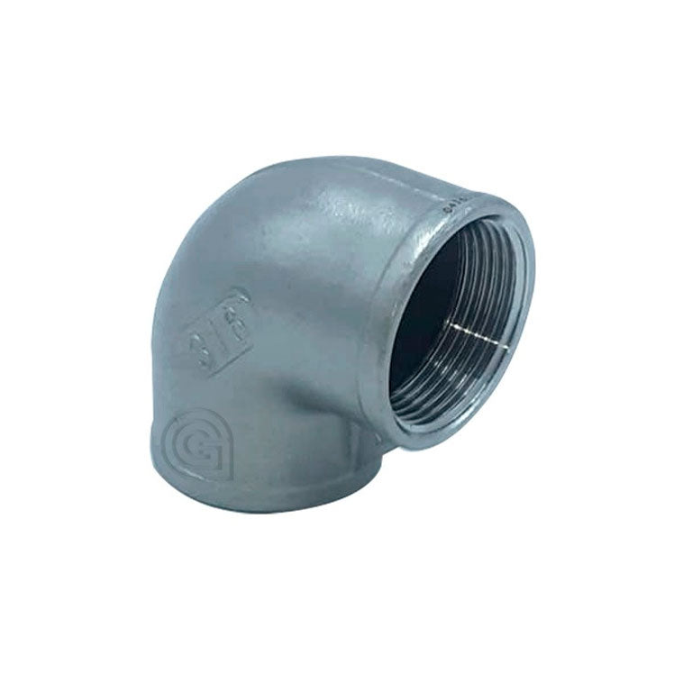 Codo 90º Acero Inoxidable 316 con rosca Hembra / Hembra Figura 90 CINOX