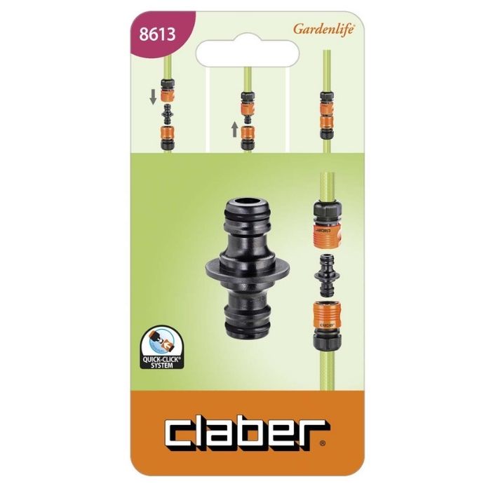 Connecteur deux voies Claber 8613 pour tuyaux