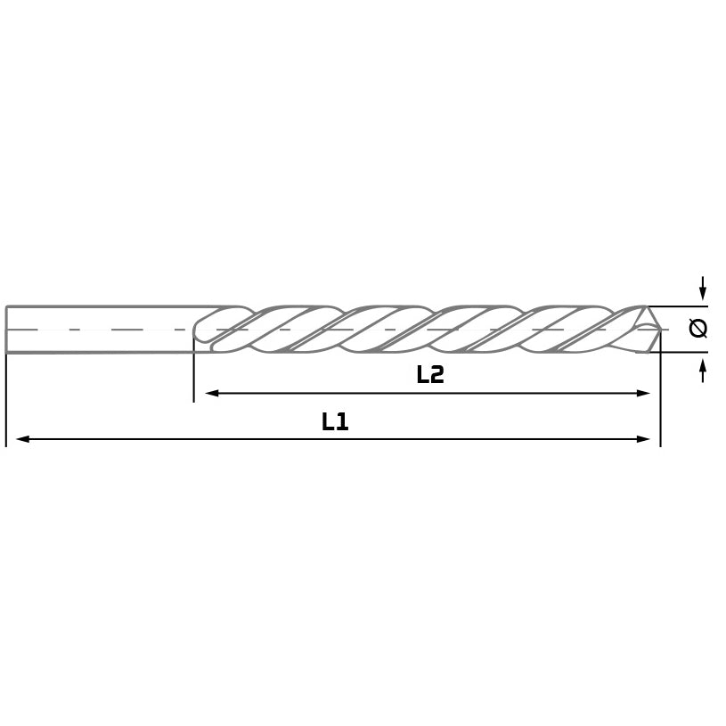 Broca especial inox HSS-M2 PRESTO Ø6mm 50011320