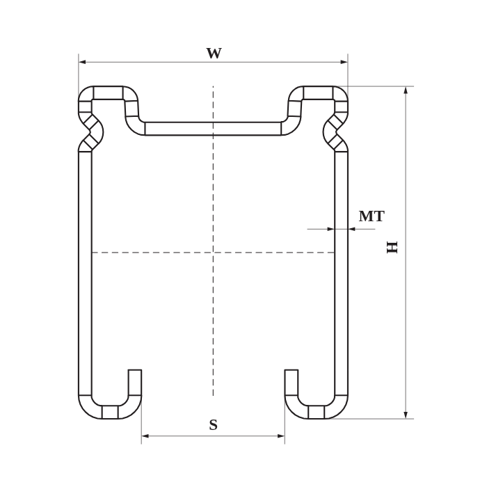 Carril Walraven RapidStrut® DS 5 BUP1000 (3m) 41x51x2mm - Walraven 65058352