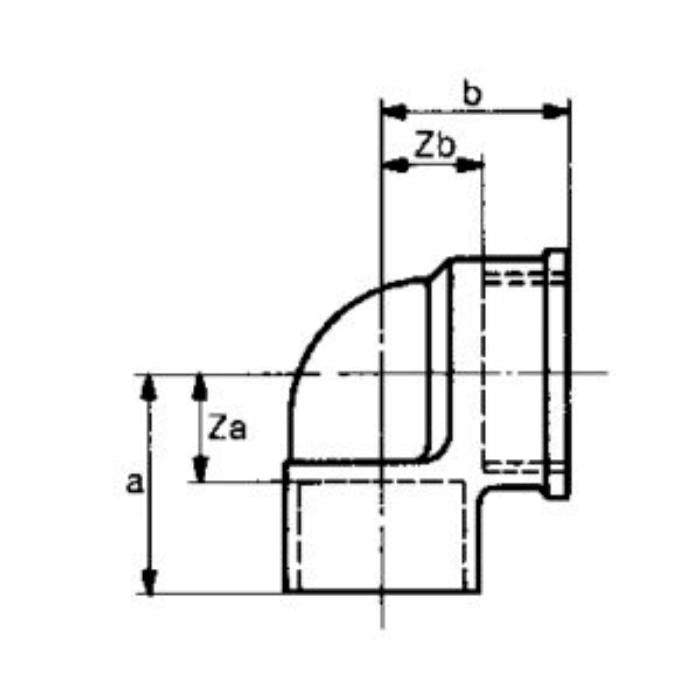 Codo 90º HH Mixto para Roscar y Soldar | F-90-CU