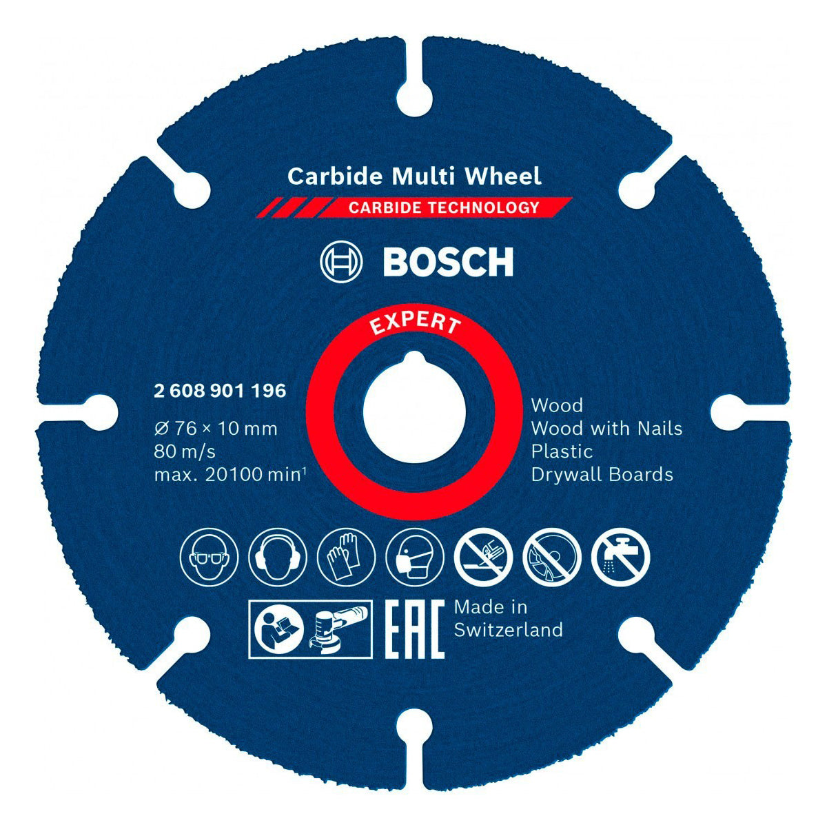 Disco de Corte BOSCH Expert Carbide Mult 125MM