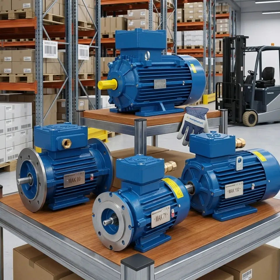 Motor Trifásico Euromotori IE3 Ex db B14 1500rpm 2/4 Polos 0,75kW 1CV 80B