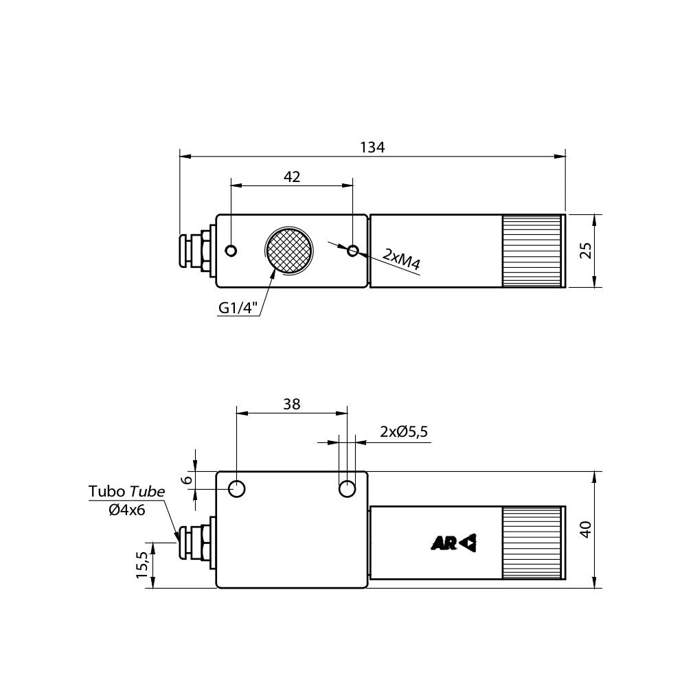 Eyector de vacío standard modelo K-2B