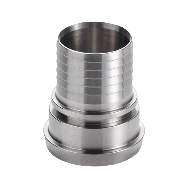 Acople alimentario hembra caña estriada DIN-11851 inox A-316L