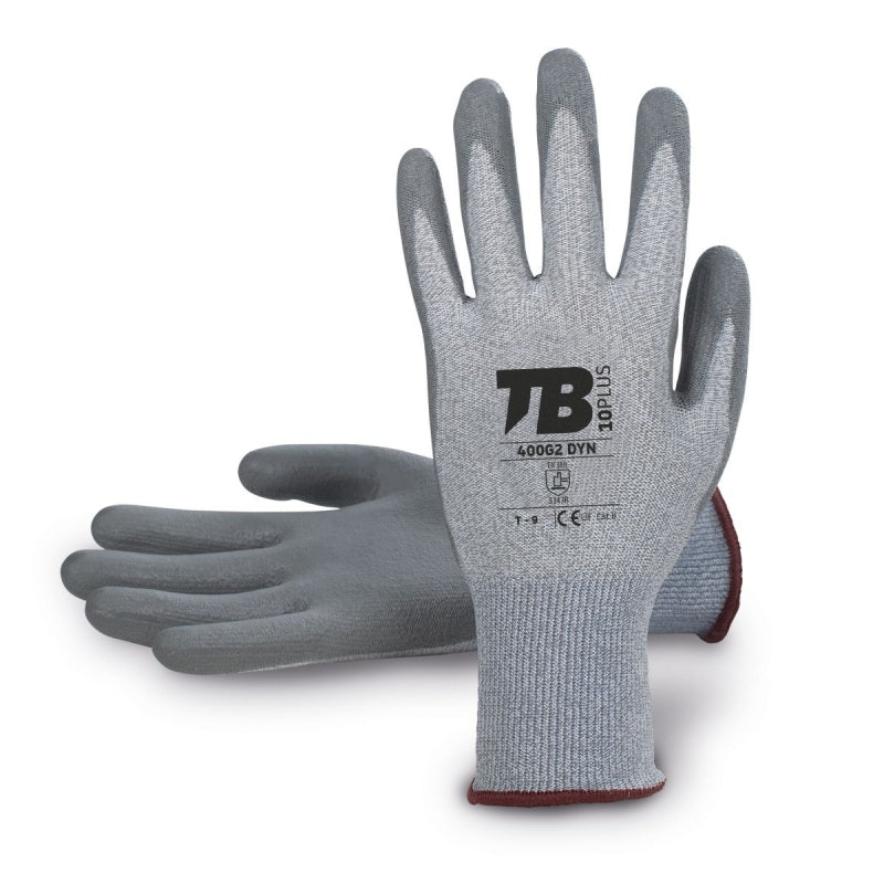 Guante poliuretano HPPE gris 400G2 DYN T-9