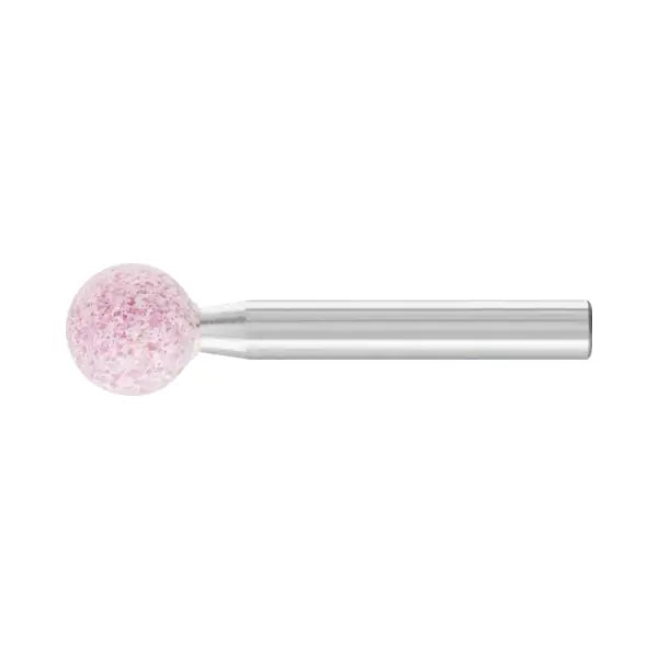 Muela rosa esférica KU con mango Pferd A46 Ø13x13
