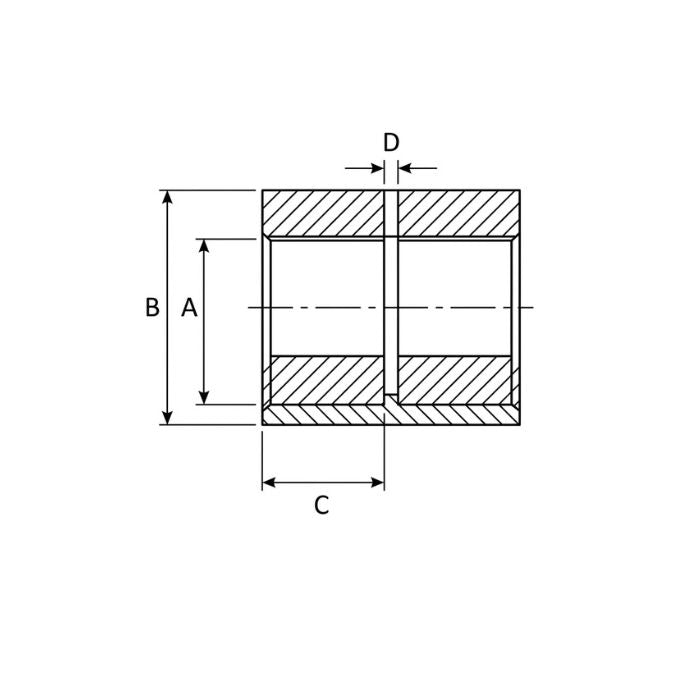 Manguito Unión PVC Presión Ø50 mm | Encolar
