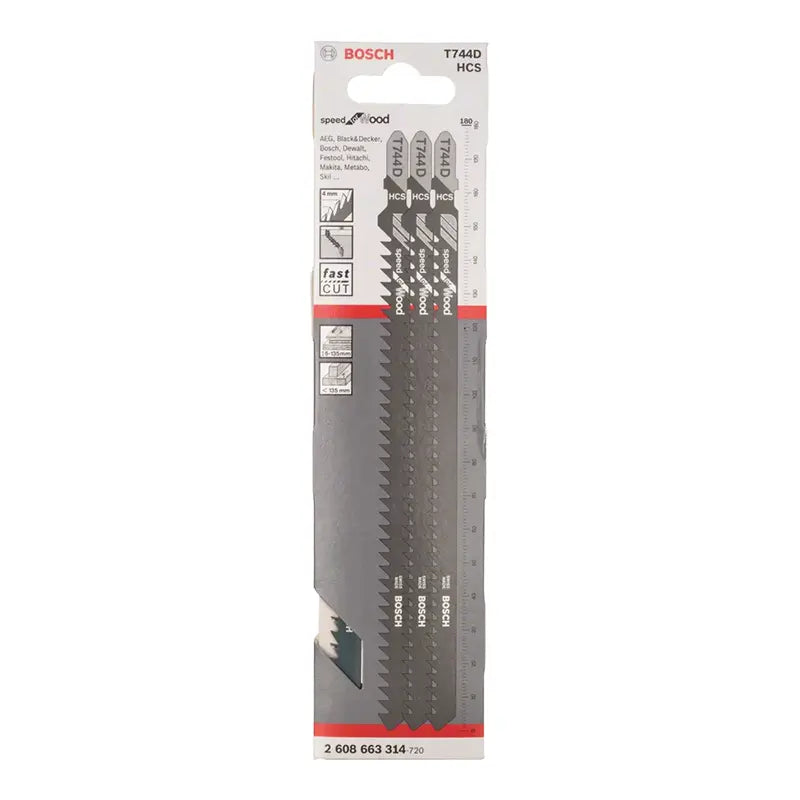 Juego de 3 Hojas de Sierra de Calar Bosch T 744 D Speed for Wood