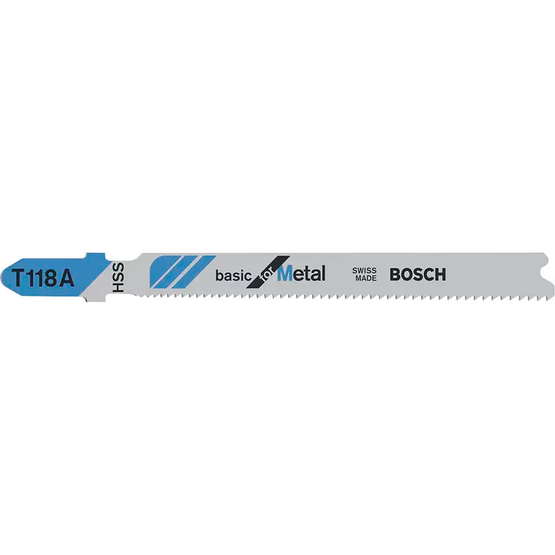 Juego de 5 Hojas de Sierra de Calar Bosch T 118 A Basic for Metal