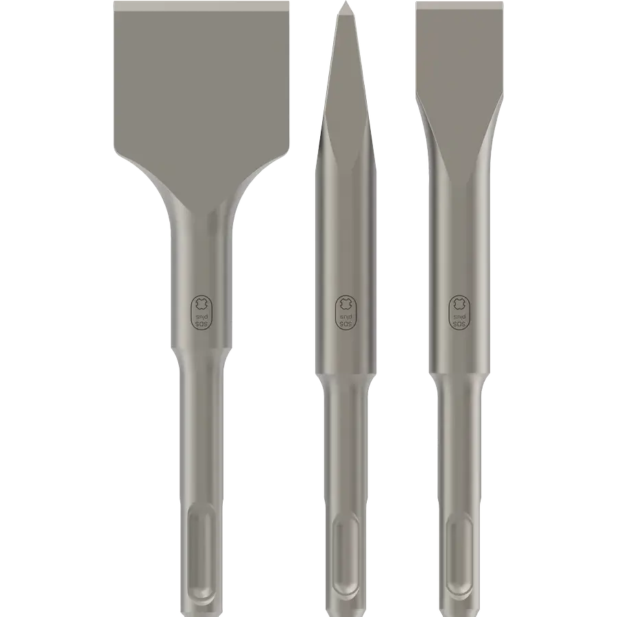 Set de 3 cinceles Bosch SDS plus-4C 140mm