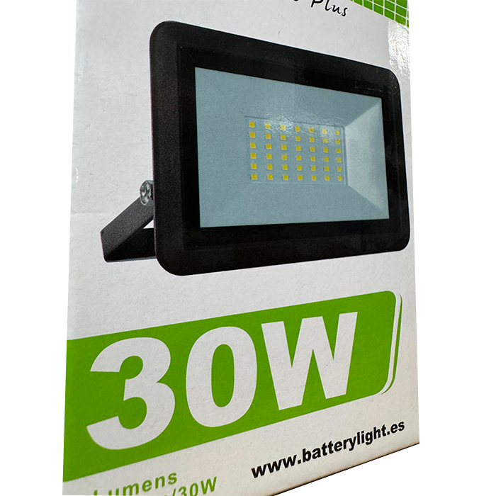 Proyector IP65 Luz Fría 30W 3450Lm 5500ºK