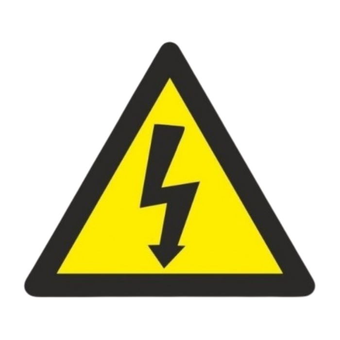 Señal Adhesiva Peligro Riesgo Eléctrico | 105 mm | Alta Visibilidad