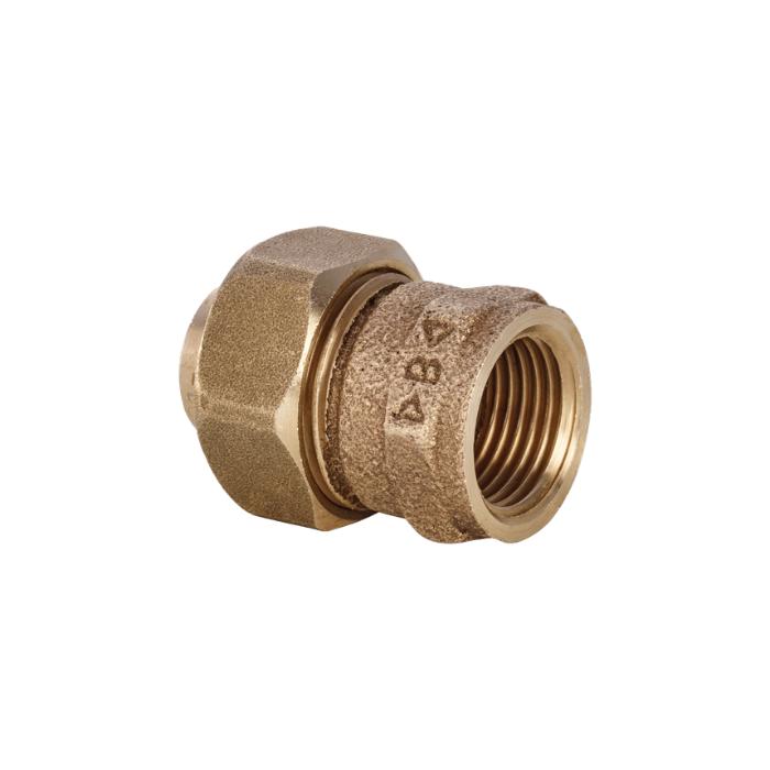 Unión Tres Piezas Junta Cónica HH Mixta para Roscar y Soldar | F-340G-CU