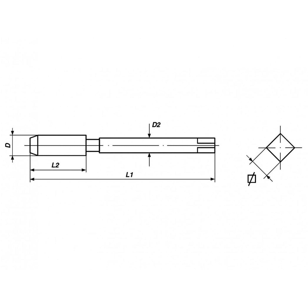 Juego de Machos HSS-G UNF 1/4"x28