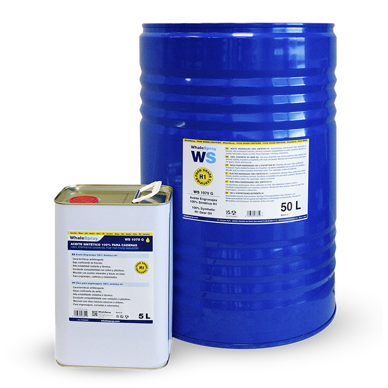 Aceite Engranajes 100% Sintético H1 Whale Spray WS1070 G/13 ISO 220 5l.