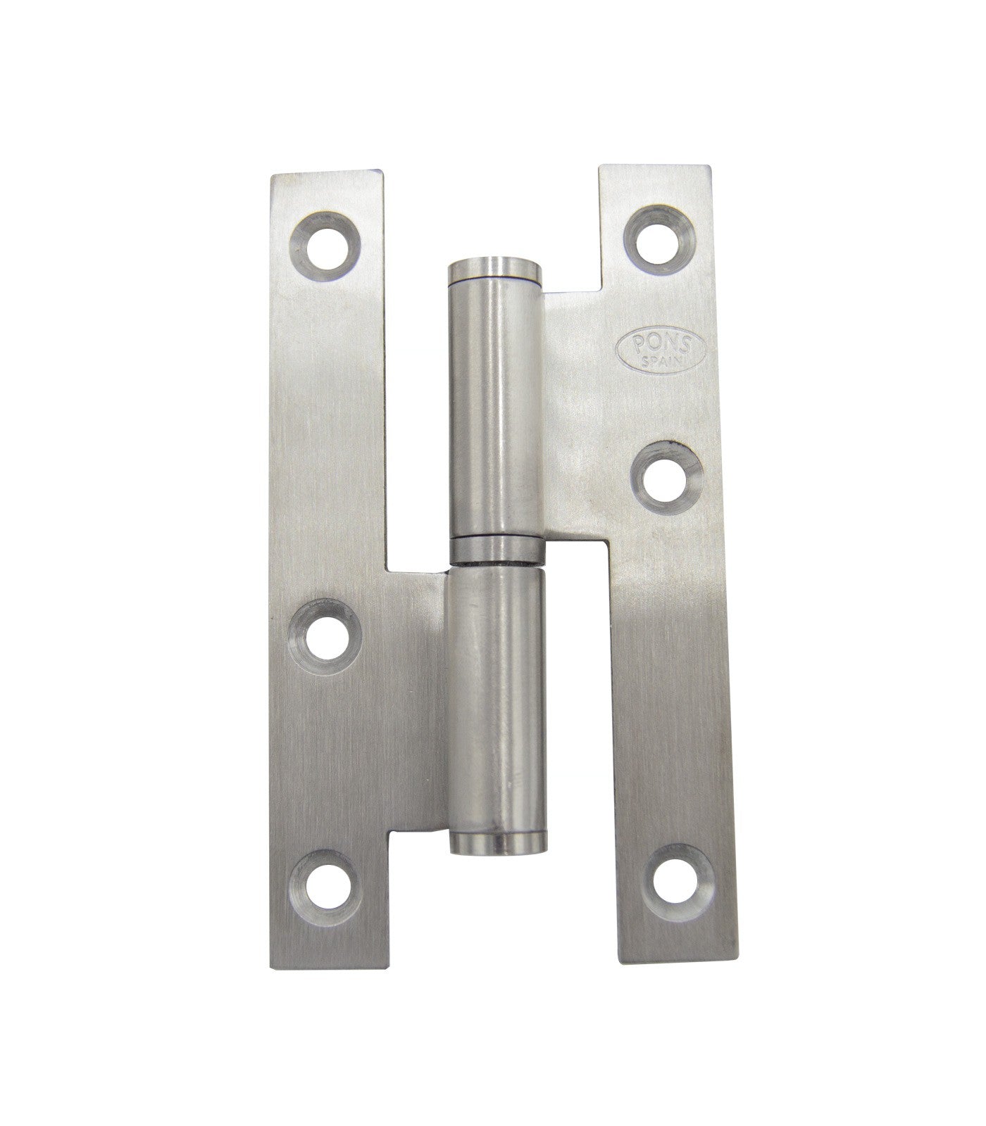 Bisagra inox satinado A-304 137/189 Mod.403 110x55x2 Izq.