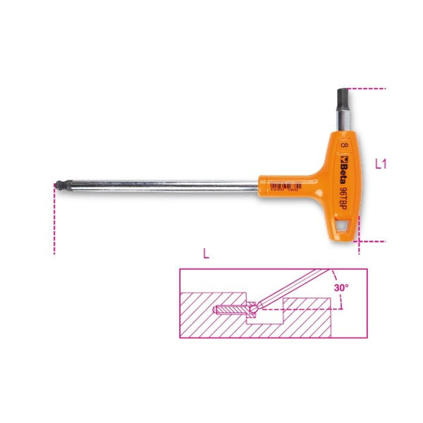 Llave allen bola Beta 96TBP