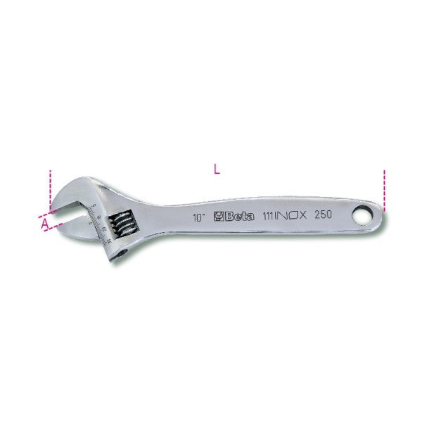 Llave inglesa de acero inoxidable Beta 111INOX 250mm