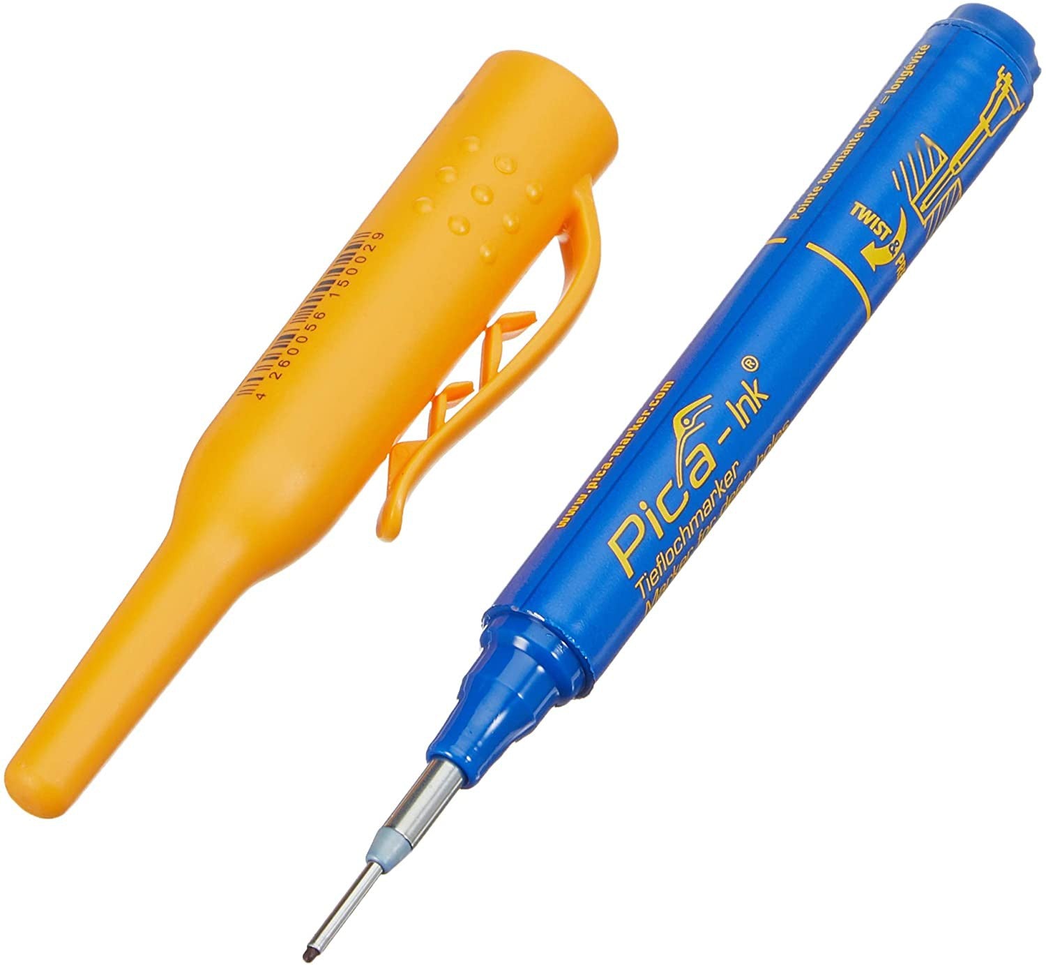 Marcador para Agujeros Profundos PICA INK Azul