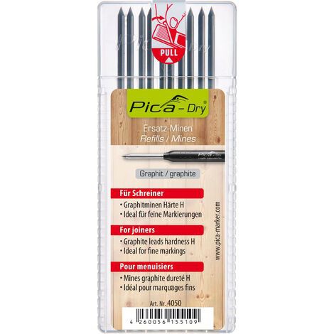 ESTUCHE DE 10 MINAS-COLGADOR PICA-DRY GRAFITO