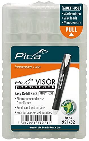ESTUCHE DE 4 RECAMBIOS MARCADOR PICA VISOR BLANCO