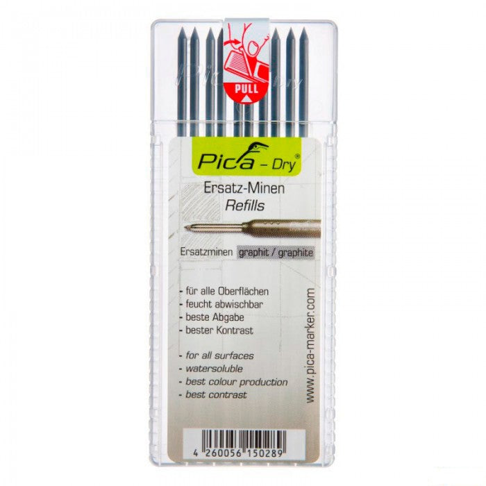 ESTUCHE DE 10 MINAS DE RECAMBIO PICA-DRY GRAFITO