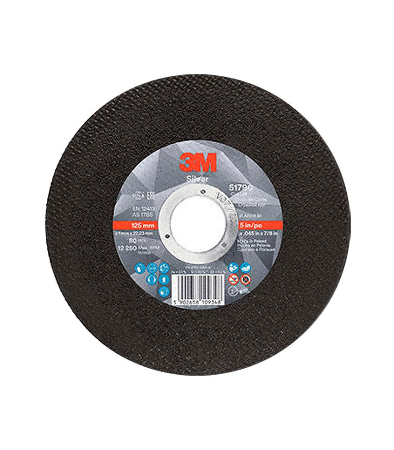 DISCO DE CORTE 3M SILVER PLANO Ø125X1 51790