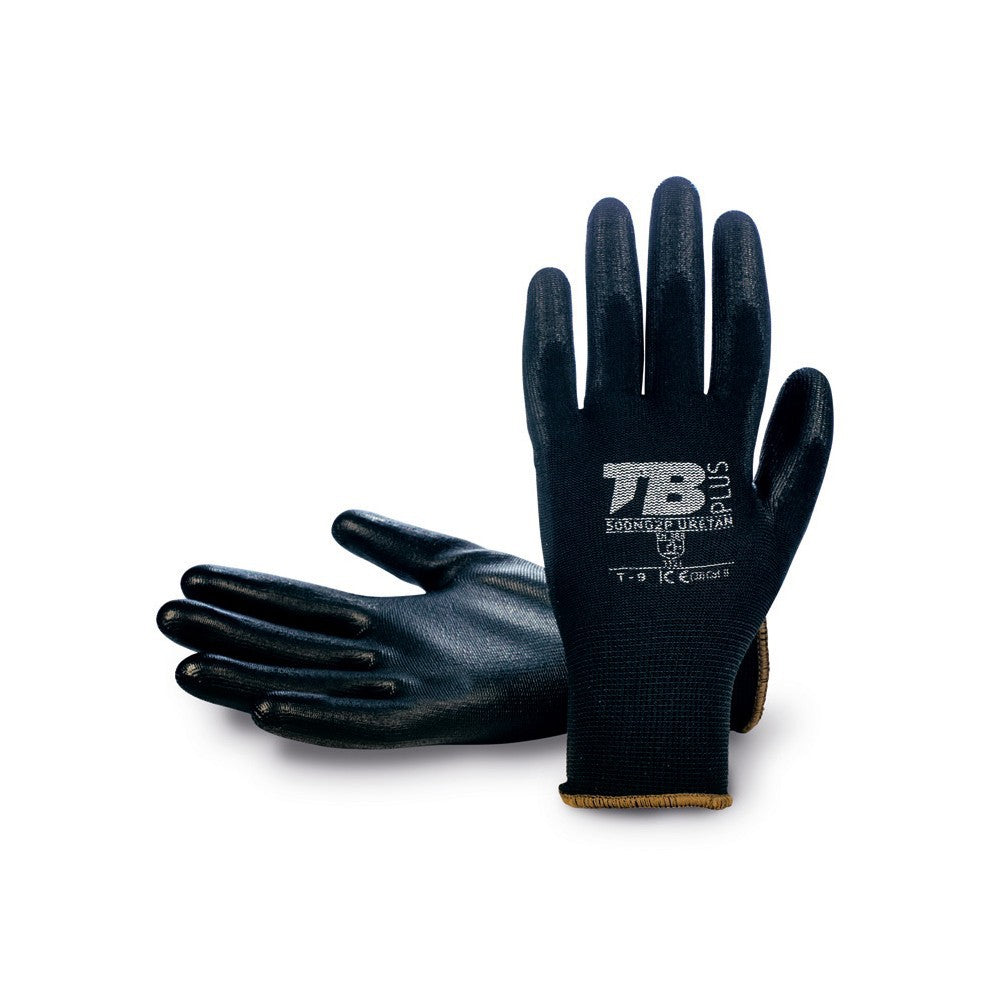 GUANTE POLIURETANO NEGRO 500NG2P URETAN T-10