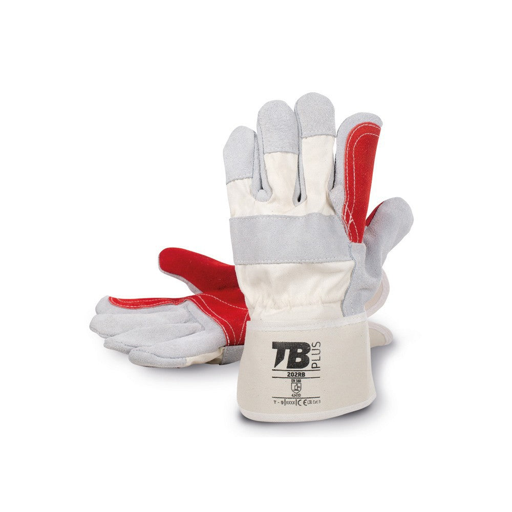 Guantes serraje vacuno gris de Tomás Bodero 202RB T-9/L