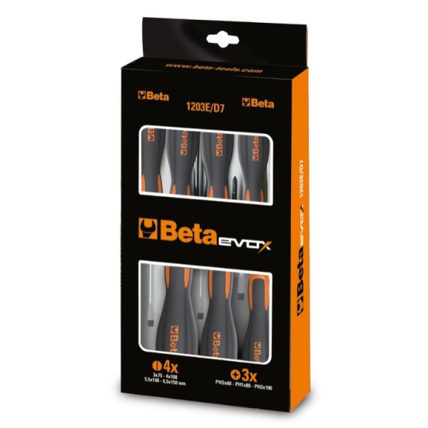 Juego de 8 destornilladores Evox Beta 1203E/D