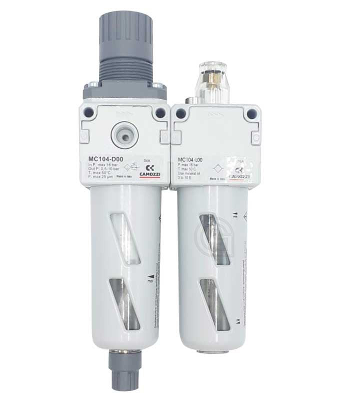 GRUPO DE FILTRAJE CAMOZZI 1/4"-25µm, MC104-C-25.