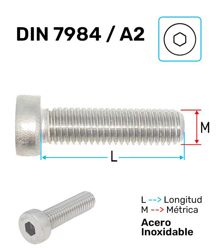 Tornillo Acero Inoxidable A-2 D-7984