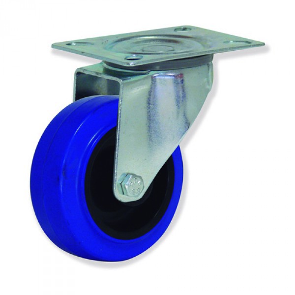 RUEDA GAYNER D-80, 100 y 125, ZINCADA, GIRATORIA.