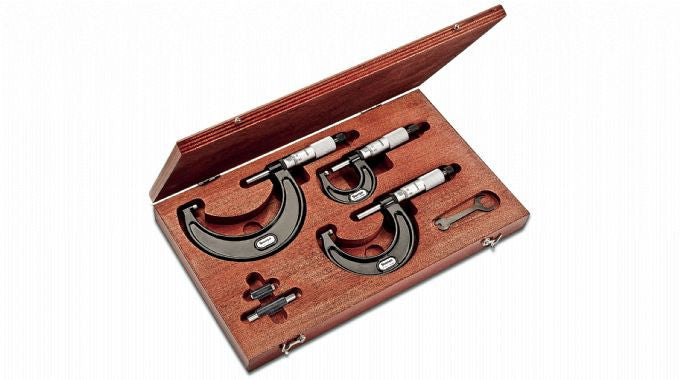 Juego de Micrómetros externos Starrett 0-75 S436MAXRLZ