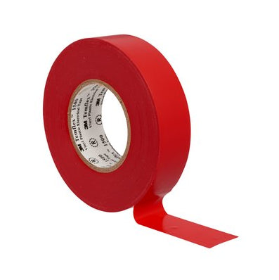 Cinta aislante de PVC 3M TEMFLEX 19MMX20MTX0,15MM ROJA
