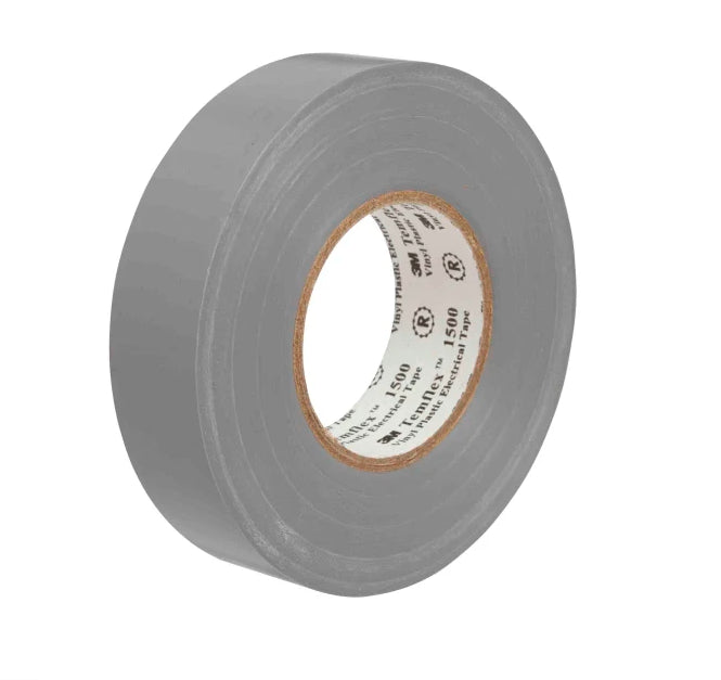 Cinta aislante de PVC 3M TEMFLEX 19MMX20MTX0,15MM GRIS