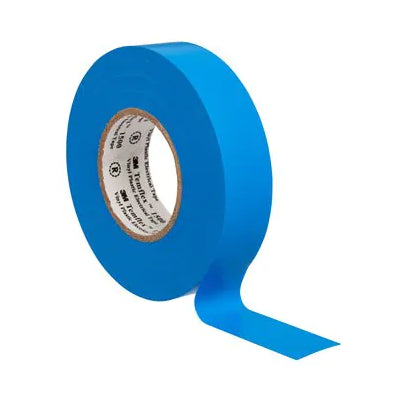 Cinta aislante de PVC 3M TEMFLEX 19MMX20MTX0,15MM AZUL