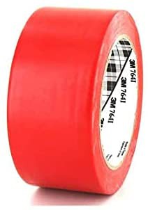 Cinta Adhesiva de Vinilo Roja 3M 50MMX33MTS 764IR50