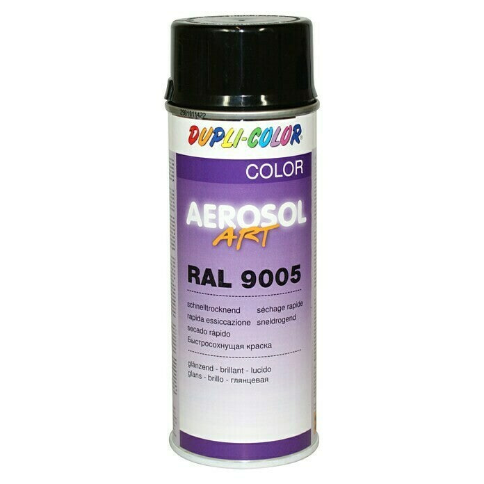 AEROSOL PINTURA ART 400ML RAL 9005 NEGRO BRILLO