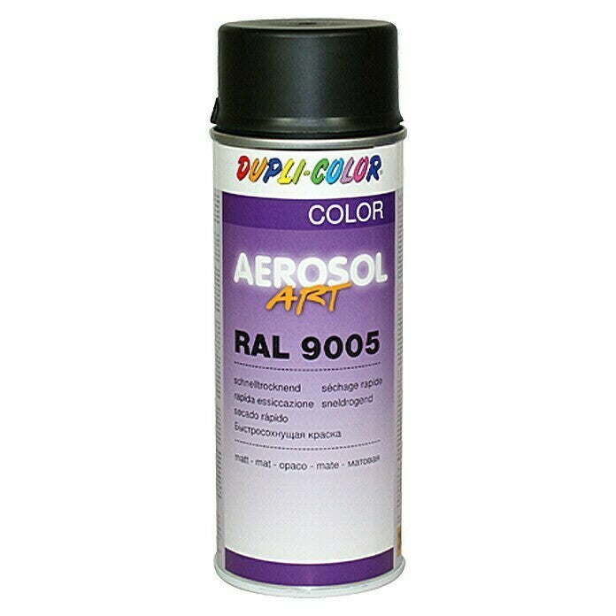 AEROSOL PINTURA ART 400ML RAL 9005 NEGRO MATE