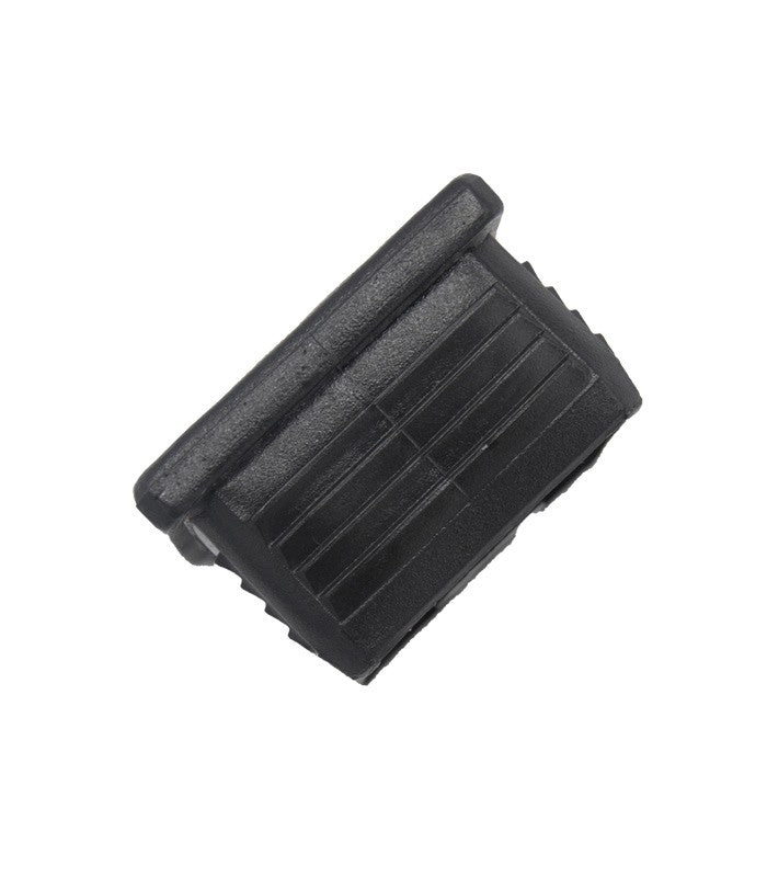 TOPE INTERIOR NEGRO ROSCADO M-8 PARA TUBO CUADRADO