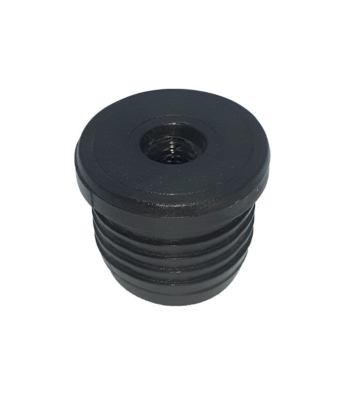 TOPE INTERIOR NEGRO ROSCADO M-8 PARA TUBO REDONDO