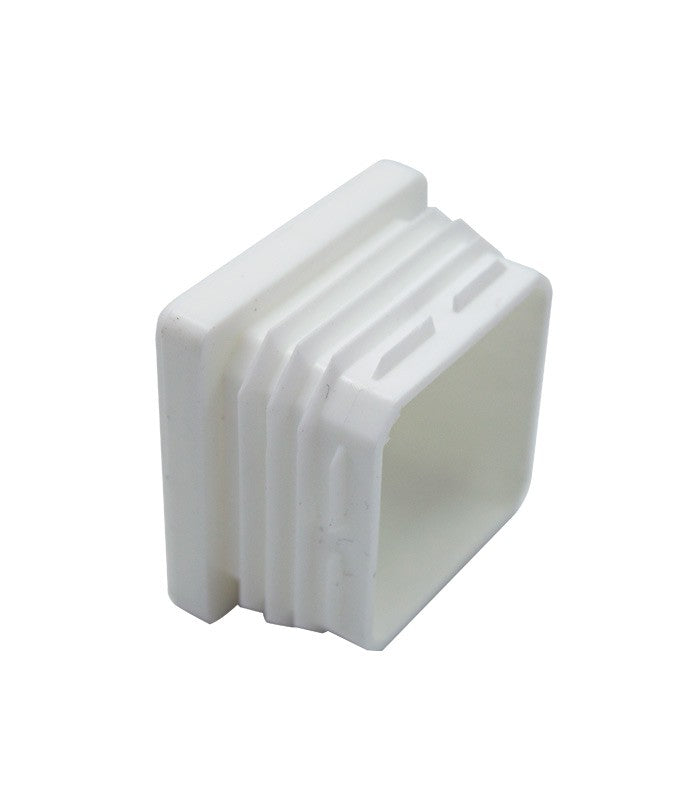 TAPÓN INTERIOR BLANCO PARA TUBO CUADRADO